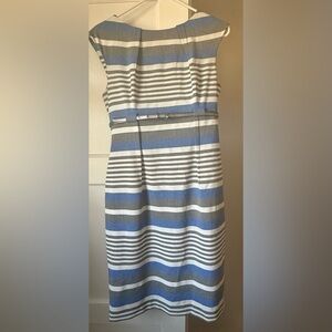 Calvin Klein Blue and White Striped Dress
